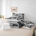 thumbnail image 6 of Feelyou Romantic Butterfly Animal Twin Bedding Sets 7-Piece, Fashion Bling Stars Bedding Comforter Set, Chic Sequin Print Grey Sheet Sets, Breathable Home Decor, 6 of 8