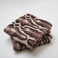 thumbnail image 2 of Home Soft Things Tip Printing Light Faux Fur Throw Pillow Shell Ottoman 4 Piece Set, 2 of 2