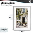 thumbnail image 4 of Stupell Industries Traditional Streetside Cafe Terrace with Ivy Gray Framed Print Under Glass, 14 x 20, by Petals Prints Design, 4 of 8