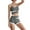 Gray, variant on Cathalem Womens 2 Piece Seamless Workout Sets Backless Sports Bra Booty Biker Short,Khaki XXL