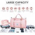 thumbnail image 5 of Cshidworld Women's 20.5” Waterproof Duffle Bag with Toiletry Bag, Pink, 2-Piece, 5 of 6