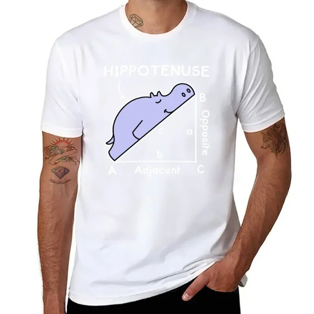 Hipotenusa Math Pun camiseta Hippotenuse ropa estética camiseta de manga corta ropa lisa para hombres