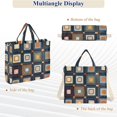 thumbnail image 6 of FORMRS Womens Corduroy Tote Bag Crossbody Shoulder Handbag with Pocket, Square Harmony, 6 of 7