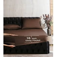 thumbnail image 2 of 1500 Premier Hotel Collection Egyptian Quality 1-Piece Fitted Sheet, Full Brown, 2 of 5
