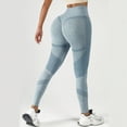 thumbnail image 2 of UngA 3D Leggings Cellulite Compression Leggings Womens Butt Lifting High Waisted Yoga Pants Tummy Control Resistance Band Workout Women's Leggings Light Blue,L, 2 of 5