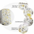 thumbnail image 5 of 60x72 Inch Shower Curtains for Bathroom Yellow Grey Botanical Fabric Bath Curtain Decor Spring Floral Watercolor Waterproof Restroom Curtains Shower Set Accessories with 12 Hooks 60 Inch, 5 of 6