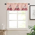 thumbnail image 7 of Merry Christmas Kitchen Curtains and Valances Set, Santa with Gift Rod Pocket Window Valance 18 Inch Window Curtain Panels for Living Room Bedroom Laundry, 27.5x24in, 3 Pieces, 7 of 7
