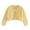 F108-Yellow, variant on hengsof Girls Hollowed-Out Open Front Bolero Shrug Kids Solid Color Long Sleeve Cropped Elegant Cardigan Knit Sweater