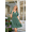 Pea Green, variant on Women's White Eyelet Lace V-Neck Puff Sleeve Ruffle Hem Mini Dress, Casual Summer A-Line Swing Dress