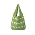 thumbnail image 2 of JingChun Knitted Shoulder Tote Bag Large Crochet Beach Bag Hobo Bag Aesthetic Tote Handbags for Women, 2 of 6