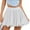 White, variant on Avidlove Flowy Mini Skirt for Women White Ruffle Skater Skirts Casual High Waist Flared Short Lingerie Skirt