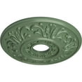 thumbnail image 3 of Ekena Millwork 18"OD x 3 1/2"ID x 1"P Valletta Ceiling Medallion (Fits Canopies up to 3 1/2"), Hand-Painted Athenian Green, 3 of 6
