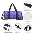 thumbnail image 4 of Honeii Purple Snowflake Elegance Print Duffle Bag and Adjustable Strap,Foldable Travel Duffel Bags for Men Women,Waterproof Duffel Bags, 4 of 6