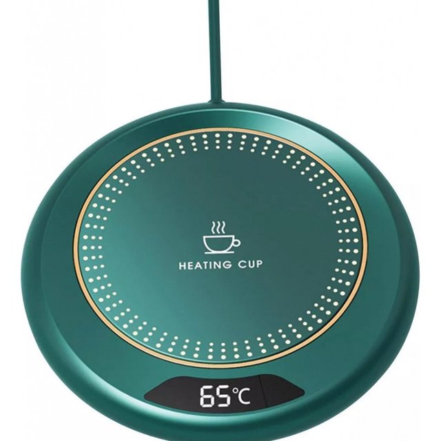 Calentador De Tazas Con Soporte Temperatura Verde negro