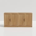 thumbnail image 4 of MAYEERTY 31"x31"x16" Storage Cabinet Wood Accent Cabinet for Living Room, Natural Wood, 4 of 8