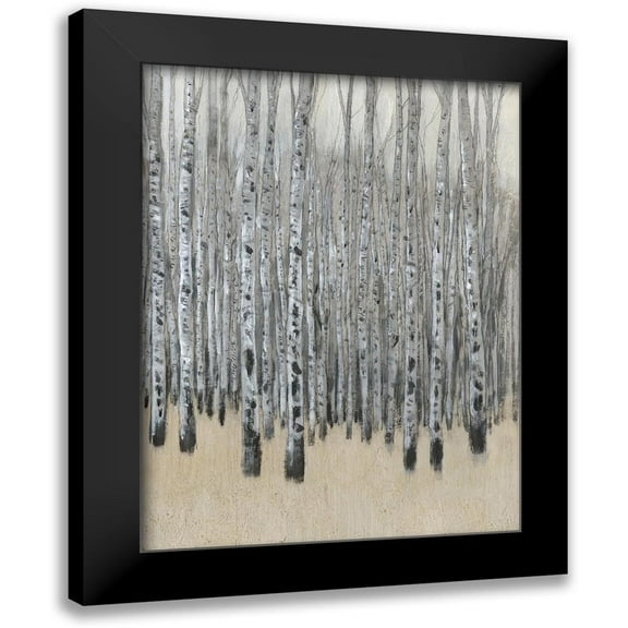 OToole, Tim 12x14 Black Modern Framed Museum Art Print Titled - Neutral Aspen I