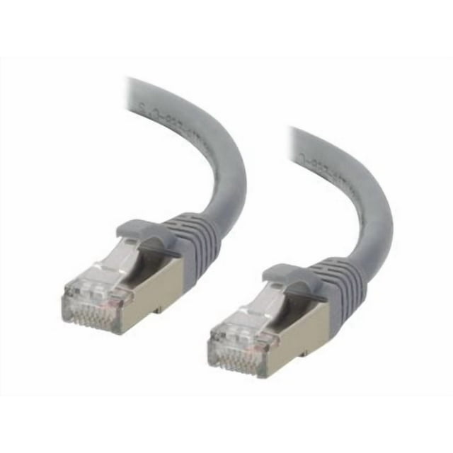 C2G 1ft Cat6 Ethernet Cable - Snagless Shielded (STP) - Gray - Patch cable - RJ-45 (M) to RJ-45 (M) - 1 ft - screened shielded twisted pair (SSTP) - CAT 6 - molded, snagless, stranded - gray