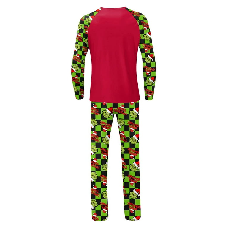 Onlypjs Christmas Family Matching Pajamas Sets – Red Green