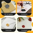 thumbnail image 6 of Artellius Premium Sealing Wax Sticks (Bulk 30 Pack) Wax Seal Glue Gun Sticks, Envelope Seal Wax for Stamp Seals - Perfect Wax Seal Sticks for Crafting, Invitations & Letters - Gold, 6 of 6