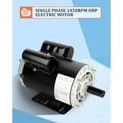 5HP Air Compressor Motor Single Phase Electric Motor 3450RPM 208V-230V 7/8Shaft Diameter, CCW 56HZ Frame, 2Pole