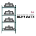 thumbnail image 2 of Anaquel Metálico Industrial De Acero 4 Niveles 122 x 45 x 182 cm, 2 of 3