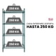 thumbnail image 2 of Anaquel Metálico Industrial De Acero 4 Niveles 122 x 45 x 182 cm, 2 of 3