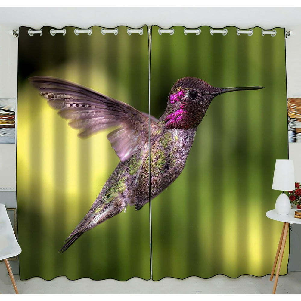 ZKGK Hummingbird Window Curtain Drapery/Panels/Treatment For Living