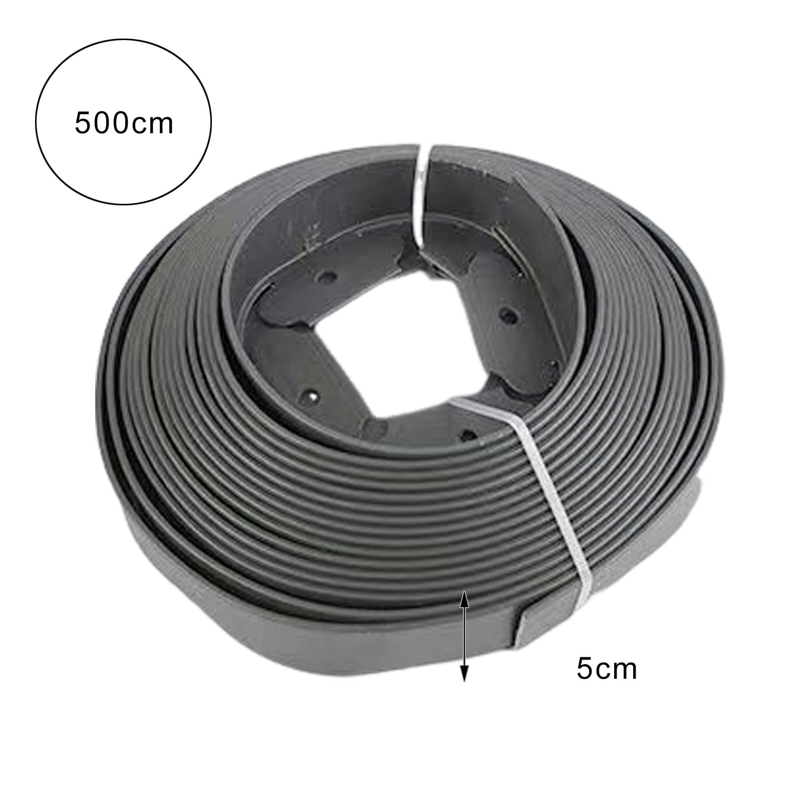 Callipe Landscape Edging Border No Dig All-weather Garden Isolation Edging Border with Spikes Easy-to-Install Cuttable Isolation Edging for Flower Beds Yard