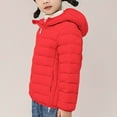 thumbnail image 6 of Posijego 3-16T Girls Boys Puffer Jacket Hooded Zip up Warm Lightweight Winter Coat Kids Outerwear Solid Color, 6 of 6