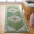 thumbnail image 2 of SAFAVIEH Madison Richmal Oriental Runner Rug, Green/Aqua, 2'2" x 8', 2 of 7