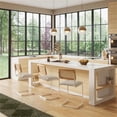 thumbnail image 5 of Pemberly Row Cane Back Boucle Counter Height Stool (Set Of 2) in White, 5 of 6