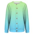 thumbnail image 4 of iOPQO Cardigan Sweater Fall Cardigans for Women Knit Cardigan Women's Outerwear Womens Button Up Cardigan Womens Cardigan Vintage Cardigan Blue S, 4 of 8