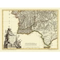 thumbnail image 2 of Lattre 32x25 White Modern Wood Framed Museum Art Print Titled - Spain Portugal - Lattre 1780, 2 of 4