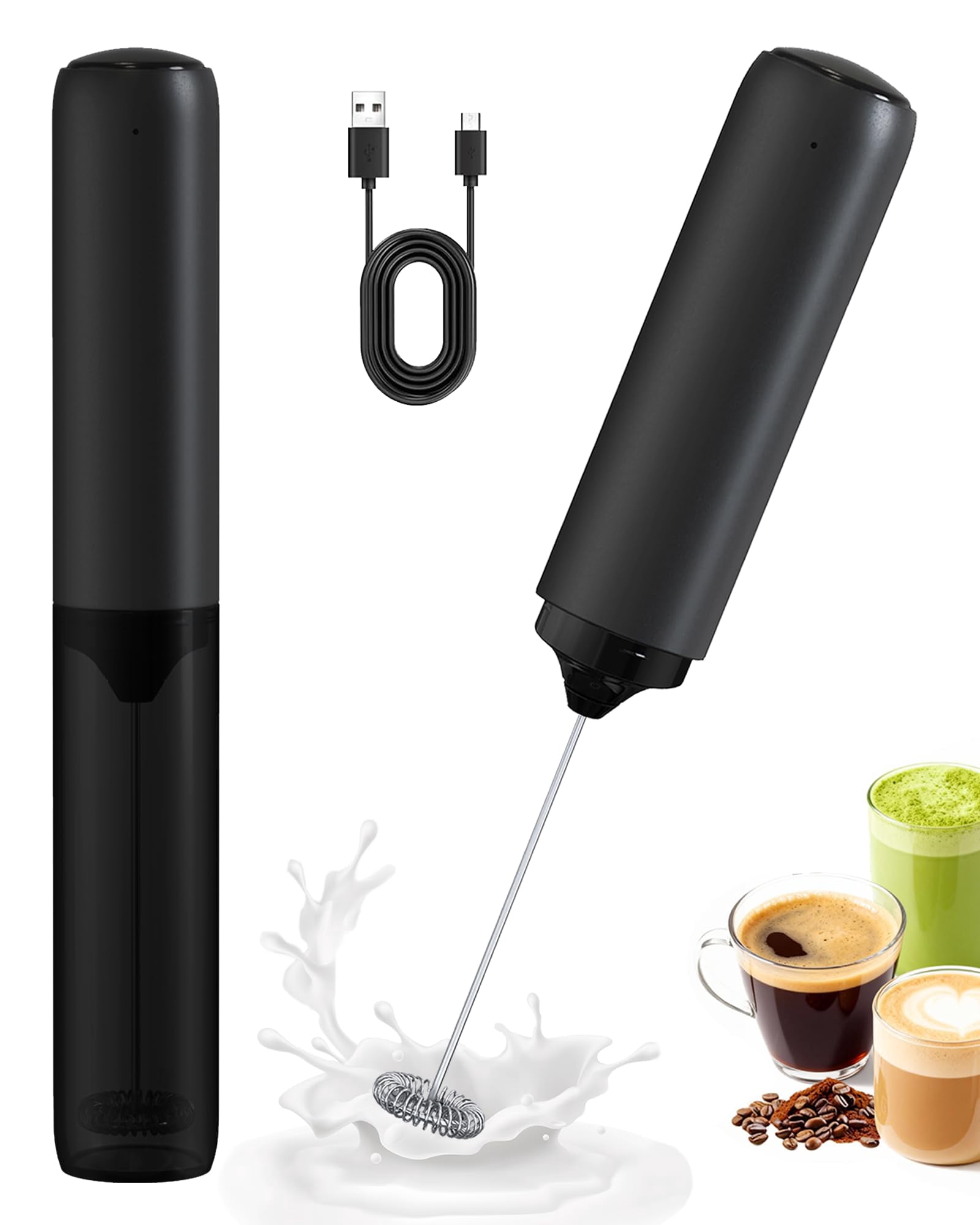 フォースカッタークリーム　2本セット Paris Hilton Handheld Milk Frother Set, 2-Pack, Includes Pink