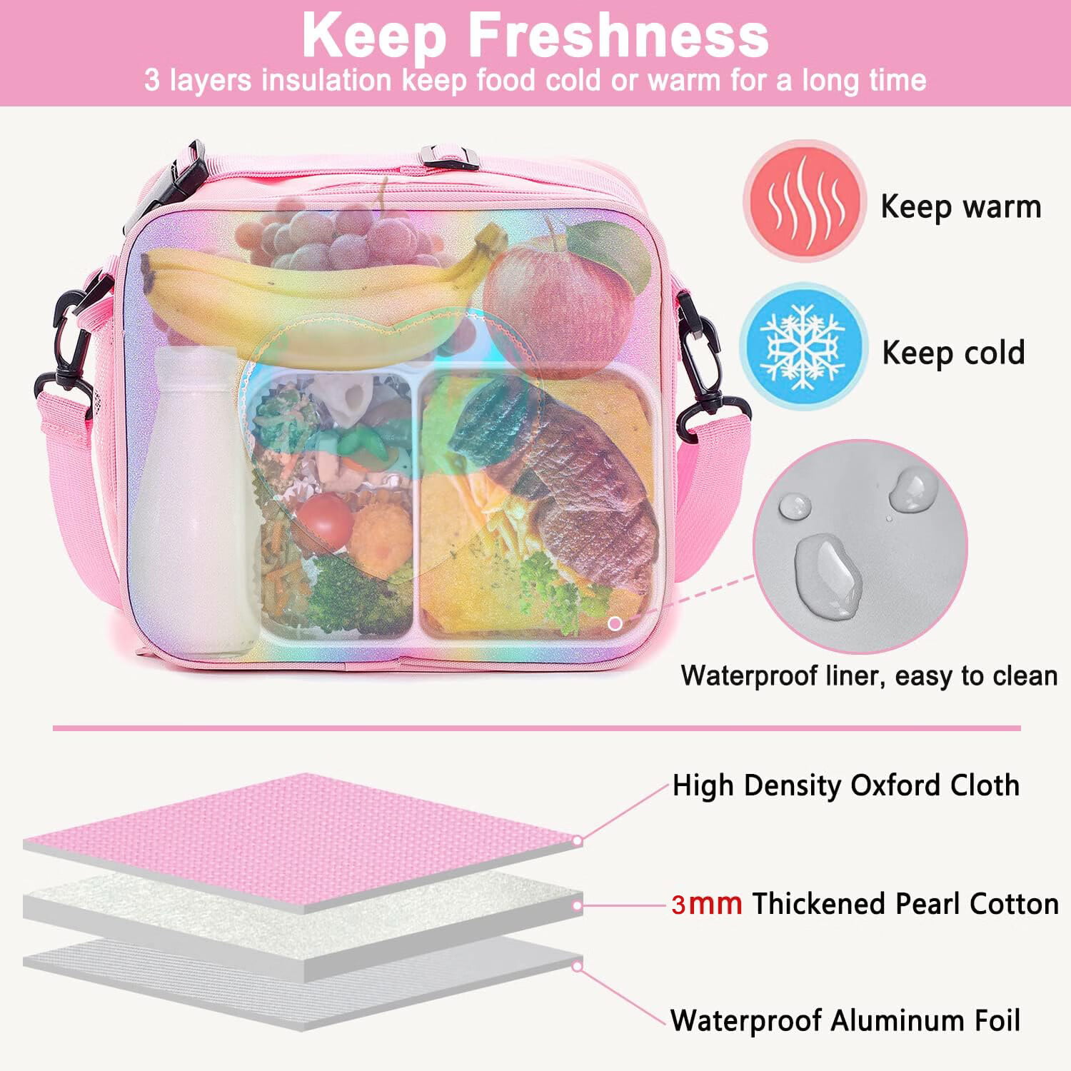 Accessory Innovations Lunch Bag, Multicolor (B22GC54196-ST)