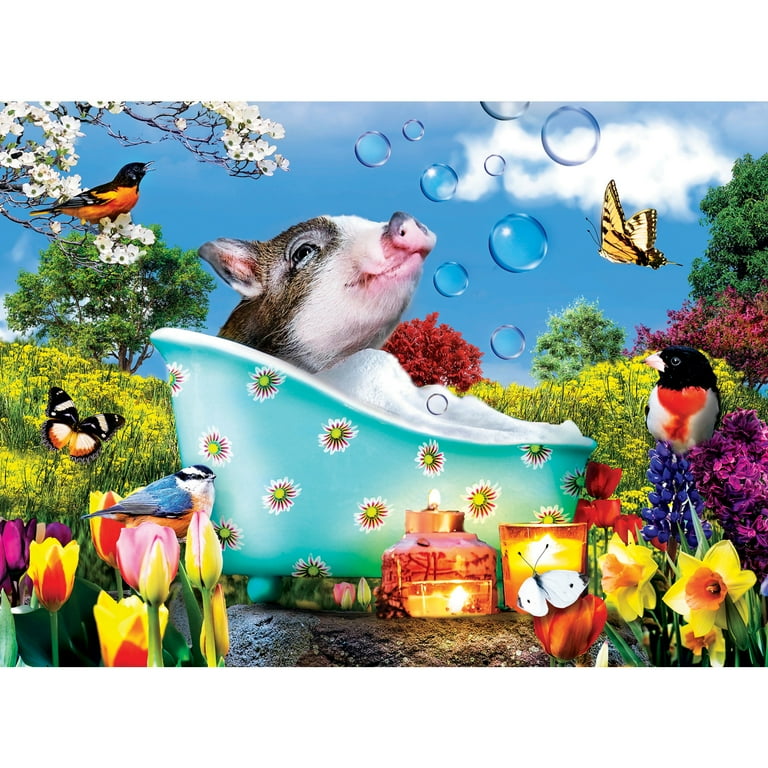 MasterPieces 500 Piece Jigsaw Puzzle, Wild & Whimsical 4-Pack MasterPieces 500 Piece Jigsaw Puzzle, Wild & Whimsical 4-Pack