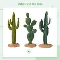 thumbnail image 5 of 3 PCS Realistic Artificial Cactus Plants, 5.5 Inches Desert Succulent Decorations with Sand Base, Lifelike Green Faux Cactus Collection for Home Office Table Decor, Maintenance-Free Indoor Plants, 5 of 5