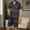 Purple A3, variant on YHAJDS Mens Summer Short Sleeves Pajamas Set,Short Pant for Home Wear,Men Casual Turndown Button Checkered Print Short Sleeve Blouse And Elastic Waist Pants Set