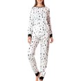 thumbnail image 2 of Family Matching Christmas Pajamas Set, Christmas Tree Print Long Sleeve Tops Long Pants Sleepwear Set, 2 of 7