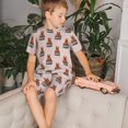 thumbnail image 4 of Balery German Shepherd Dog Conjunto de Pijama Infantil de Manga Corta con Estampado – Ropa de Dormir de Algodón Suave-3X-Large, 4 of 6