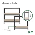 thumbnail image 4 of Estante Organizador KingsHouse Metálico Multiusos de 5 repisas 2 Piezas negro Grande, 4 of 8