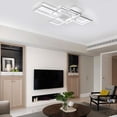 Garwarm Ceiling Light,Modern LED Ceiling Lamps with 3 Squares, 75W Cool ...