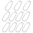 thumbnail image 1 of Bola Cadenas cuentas, 4.72 24uds Tracción Cadena Extensión con Juego Conectores para Llavero Cadenas Etiquetas Artesanía Proyectos Joyería Fabricación, Plateado, 1 of 6