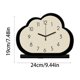 thumbnail image 3 of Cloud Shaped Wooden Desk Clock Silent Non Ticking Minimal Table Clock With Stand For Youth Bedroom Bedroom Office Home Decor, 3 of 6