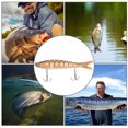 thumbnail image 5 of 10 cm Señuelos de pesca artificiales de múltiples secciones Cebo Aparejos de pesca de mar Wobblers que se hunden con gancho1 #, 5 of 5