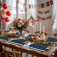thumbnail image 5 of Round Placemats Blue Stripes USA Police 15 inch Set of 2 Table Mats for Dining Table Law Enforcement Officers Heat Resistant Non-Slip Kitchen & Home Decorative Place Mat Set, 5 of 8