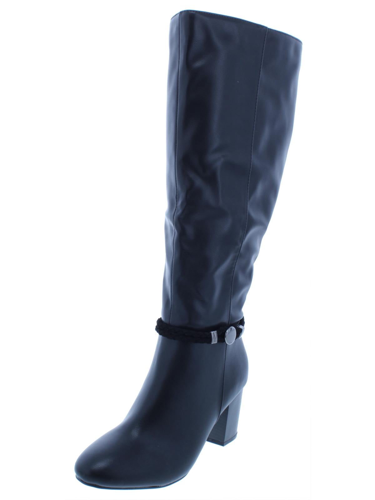 Women's Sophiie Rushed Stacked Heel Knee-High Boots Style & Co 