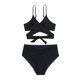 thumbnail image 5 of Underwire Trajes de Baño para las Mujeres Color Sólido Dos Piezas de Cintura Alta, Delgado Y Sexy Trajes de Baño de Bikini para Mujeres, 5 of 6