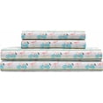 thumbnail image 4 of Elite Home Products Microfiber 90 GSM Whimsical Printed Deep-Pocketed Sheet Set, Flamingo Bike Ride, Twin XL, 4 of 4