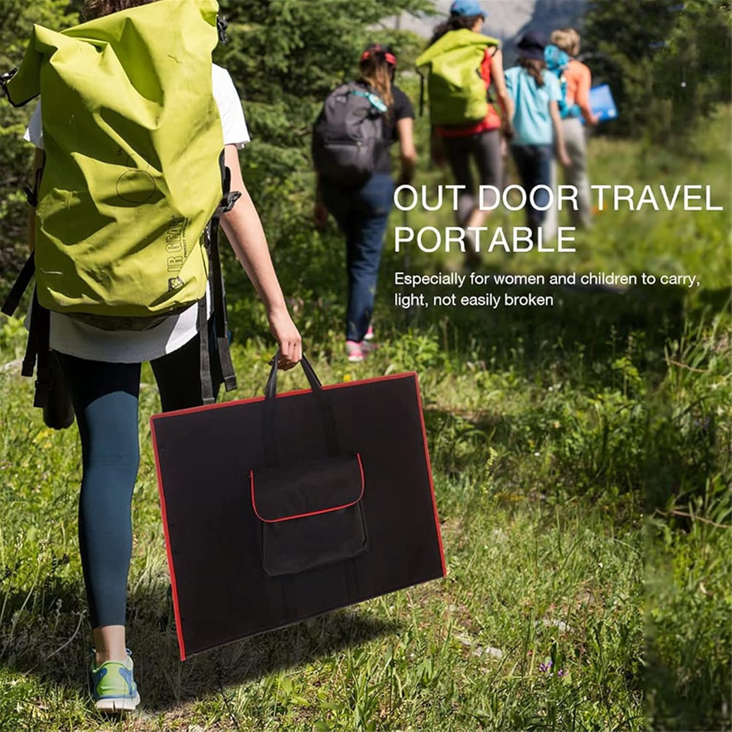 RKXQT 200W Solar Panel Foldable Solar Charger, Outdoor Solar Powered Charger, Auto Solar Charger, for Mobile Phone Camping Hiking,40A